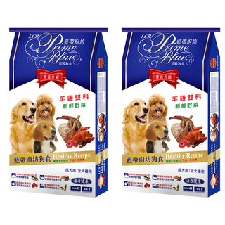 LCB 藍帶廚坊 成犬/全犬種用 羊雞雙寶 乾飼料 添加野菜茄紅素 天然活力抗氧化, 15kg, 2袋