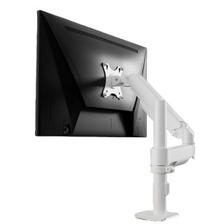 카멜 싱글 폴타입 거치대 모니터암 CA1P, 화이트, 1개