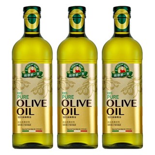 得意的一天 100%義大利橄欖油, 頂級冷壓, 專業精煉, 油質清澈, 穩定, 發煙點超過210℃, 1L, 3瓶