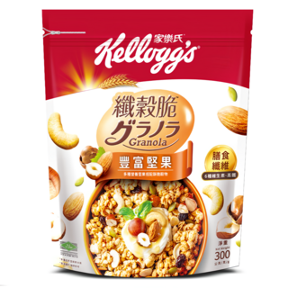 Kellogg's 家樂氏 纖穀脆 豐富堅果, 300g, 1個