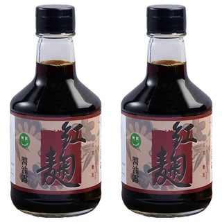 菇王 紅麴醬油露，古法釀造 香醇回甘，高紅麴成份 極富營養價值，無添加化學成分 嚴格把關好安心, 300ml, 2瓶