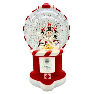 糖果機飄雪燈 USB插頭 聖誕音樂, 11.8 x 11.1 x 19.8cm, 22326三雪人