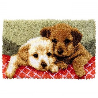 101Do Latch Hook地毯刺繡套組 小狗款, 1組