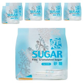 戀 長條砂糖 Set 100, 精製砂糖, 300g, 6袋