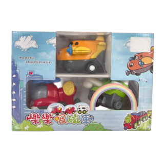 kidmate 孩子王 樂樂吸磁小飛機 玩具套裝, 黃色、紅色、綠色, 9.5 x 6.5 x 6.5cm, 1盒