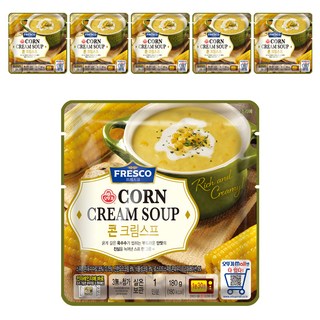 오뚜기프레스코 콘 크림스프, 6개, 180g