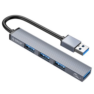 Orico A 型 4 端口鋁製 USB3.0 & USB2.0 USB 集線器 AH-A13, 灰色