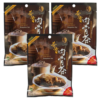 奇香 肉骨茶 湯料包 Kee Hiong Klang Soup Spices 素食, 35g, 2包, 3袋
