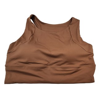 工字美背高強度瑜伽背心, M/L/XL 可選, 可可色