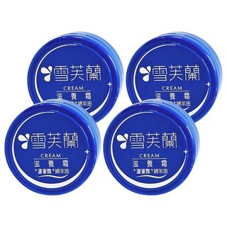 雪芙蘭 滋養霜 蘆薈露 + 綿羊油，滋潤保濕，延緩肌膚老化，含維他命E, 30g, 4罐