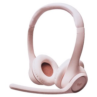 logitech 羅技 Zone 300 無線藍牙耳機麥克風, 玫瑰粉, 單一商品