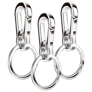 AHOYE 極簡金屬鑰匙圈3入組 - 優質鋅合金材質 一體成型工藝, p01_05243591, 1組