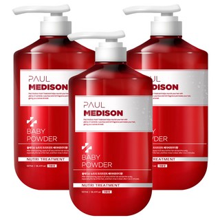 PAUL MEDISON 營養 大容量 營養 香氛 護髮素 嬰兒爽身粉香, 1.077L, 3個