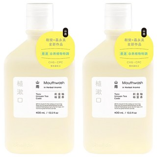 Shallop 刷樂 植漱口 口腔清潔液 山雨, 400ml, 2瓶