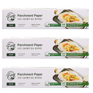 SINCERELY Frog 不沾烘焙紙, 40m, 3個, 1入