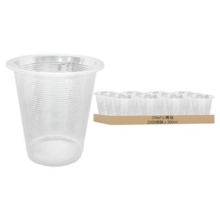 萬福 透明杯 AO360 口徑95mm, 1箱, 360ml, 2000個裝