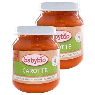 babybio 生機鮮蔬泥 紅蘿蔔蔬菜, 130g, 2罐