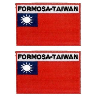 A-ONE 匯旺 國旗刺繡布貼, DIY徽章 8x5cm 台灣製, 彩色