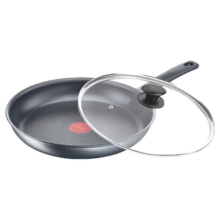 Tefal 特福 左岸雅廚系列 不沾平底鍋 附玻璃蓋, 28cm, 1組