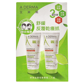 A-DERMA 艾芙美 新葉益護佳營養霜 200ml x 2, 400ml, 1組