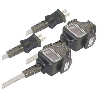 Kinyo 動力延長線, 10m, 白色 + 黑色, 2條