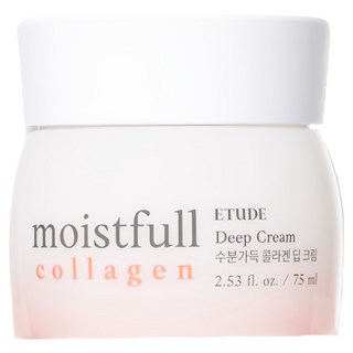 ETUDE 水足感膠原高保濕乳霜, 75ml, 1罐