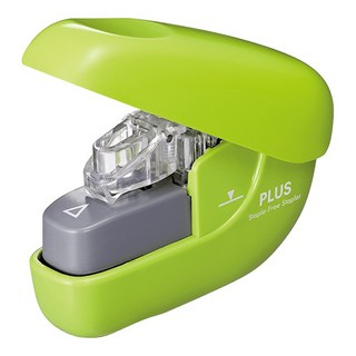 PLUS 普樂士 SL-106NB 無針訂書機，可釘6張紙，環保節能, 綠色, 1個