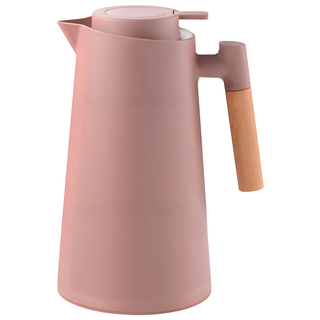 TLYS-J 北歐風玻璃內膽保溫壺, 1個, 1L, 咖啡色