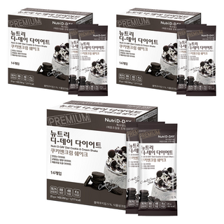 Nutri D-DAY 大豆蛋白孅姿奶昔粉 巧酥口味, 350g, 3盒
