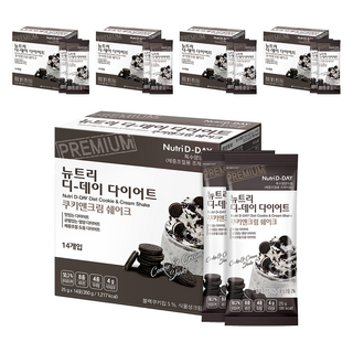 Nutri D-DAY 大豆蛋白孅姿奶昔粉 巧酥口味, 350g, 5盒