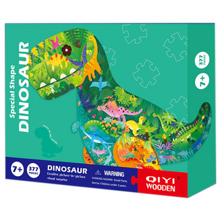 QIYI WOODEN 大兒童拼圖 大恐龍, 377片, 1盒