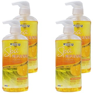 雪芙蘭 SPA 純淨洗髮精, 水漾去屑型, 無矽靈, PH5.5, 650g, 4瓶