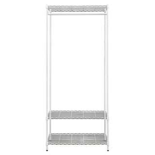 dayneeds 日需百備 輕型 烤漆三層單桿衣櫥, 白色