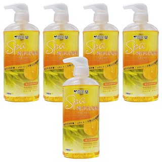 雪芙蘭 SPA 純淨洗髮精 水漾去屑型 無矽靈 PH5.5, 650g, 5瓶