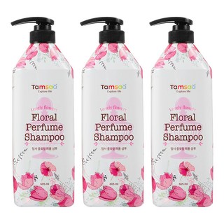 Tamsaa 香氛洗髮乳 花香, 605ml, 3瓶