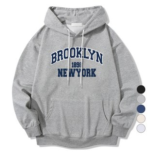 ILLUSO 中性款1898 New York柔軟厚棉連帽長袖上衣