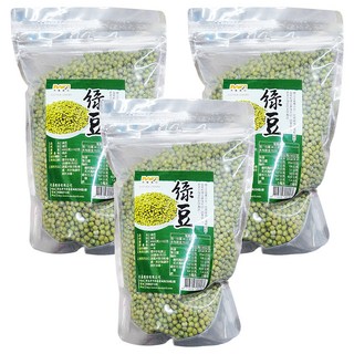 茂喜食品 進口嚴選綠豆 真空包裝, 600g, 3包