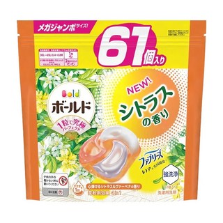 Bold 4in1 超強洗淨4D洗衣膠囊補充裝 柑橘馬鞭草, 61顆, 1袋