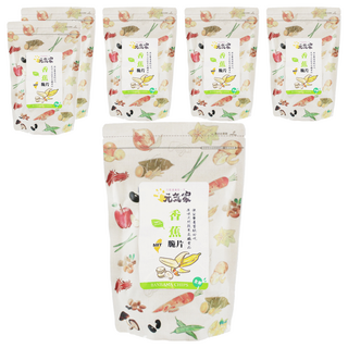 元氣家 香蕉脆片 嚴選新鮮香蕉製成 美味 無添加色素、防腐劑、人工香料 100g, 6包