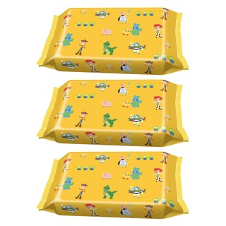 Lec.Be 玩具總動員濕紙巾 Set 99%純水 無添加, 80枚, 3包