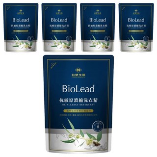 台塑生醫 BioLead 抗敏原濃縮洗衣精 補充包, 1.8kg, 5包