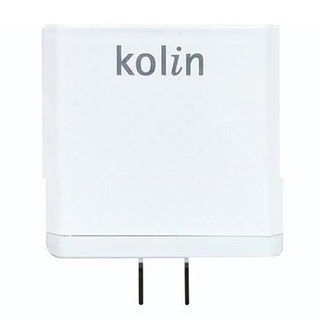 Kolin 歌林 2.4A + Tape-C充電器, KEX-DLAU16, 1個