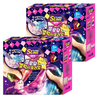 BOAZLin Plumo 銀河史萊姆 DIY 套組 740g, 2套, 隨機出貨