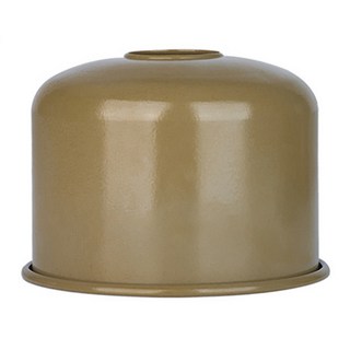 WellHike 玩客 復古風金屬保護罩 高山瓦斯罐230g用 直徑11.5 x 8.5cm 76g, 卡其色, 1個