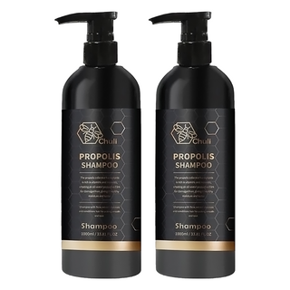 Chuli 蜂膠亮澤洗髮精 針對受損髮設計, 1L, 2瓶