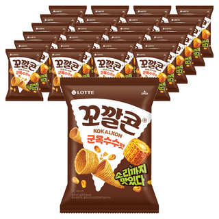 꼬깔콘 롯데제과 군옥수수맛, 67g, 25개