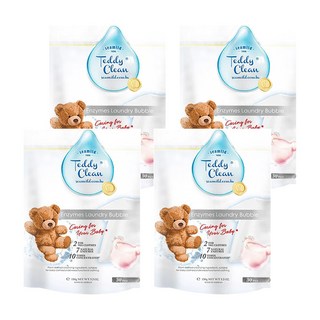 清淨海 Teddy Clean系列 植萃酵素洗衣膠囊 爽身粉, 30顆, 4袋