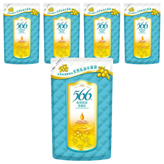 566 長效保濕洗髮乳，乳油木果，蘆薈萃取，鎖水保濕, 510g, 5包