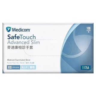 Medicom 麥迪康 NBR 檢診手套 未滅菌/無粉 1175 XS, 1盒