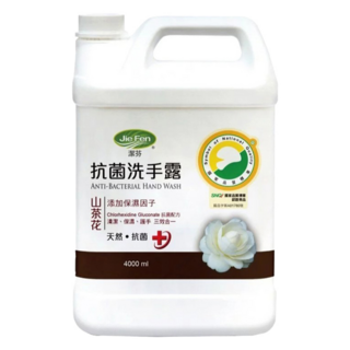 潔芬生活 抗菌洗手露 補充桶 山茶花 4L 抗菌保濕不乾澀 家庭號, 1桶